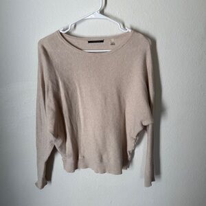 Cream Waffle Knit Sweater